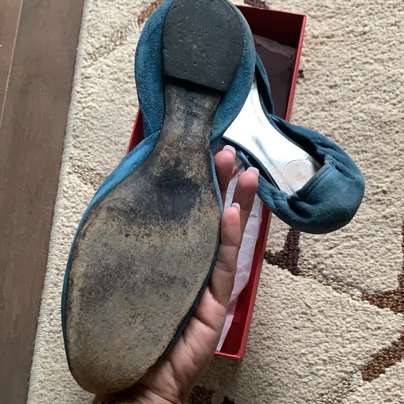 ROGER VIVIER Ballerine Chips Suede d'Orsay Flat - Picture 10 of 14